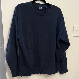 GAP Men's Dark Blue Crewneck Sweater